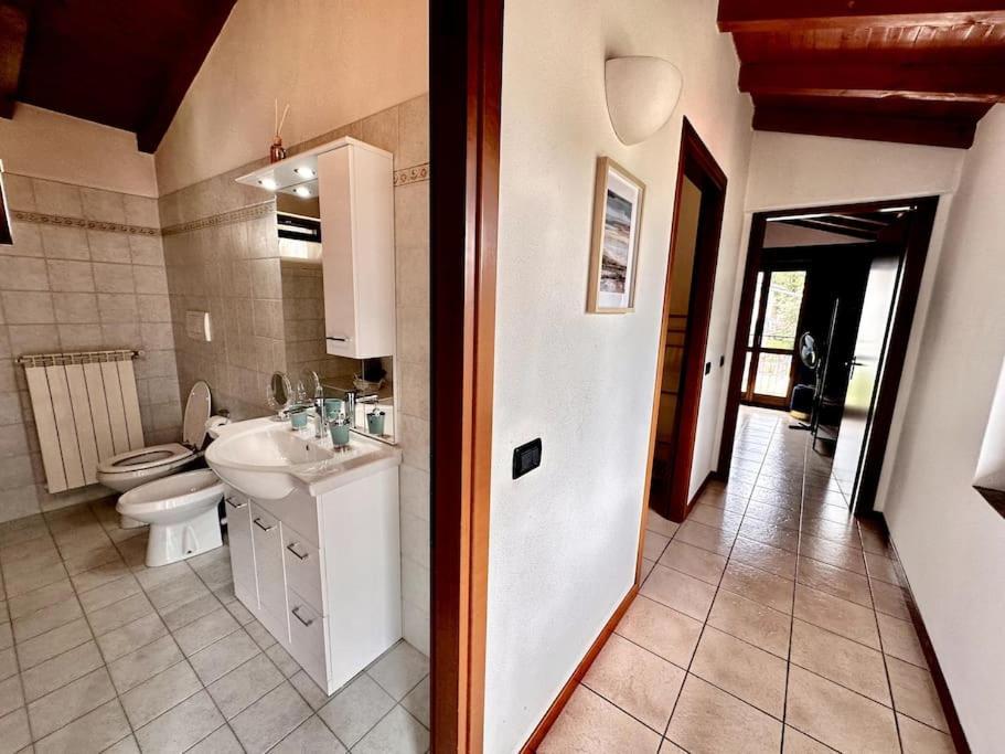 3Br Villetta Con Panoramica Sul Lago Nesso Exterior photo